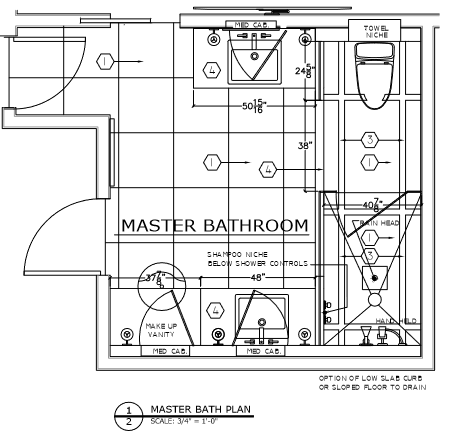 Master Bath Floorplan